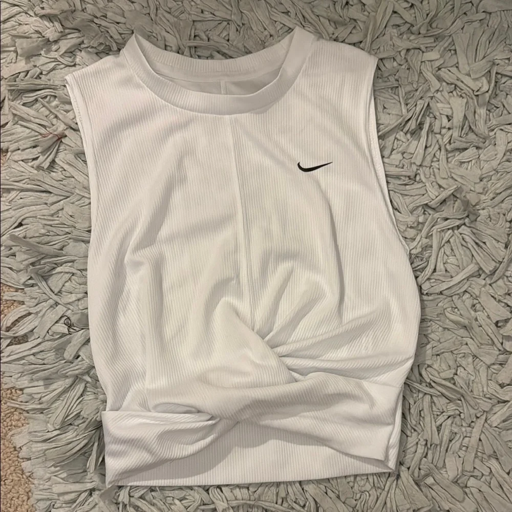 Nike Women's White Sleeveless Top